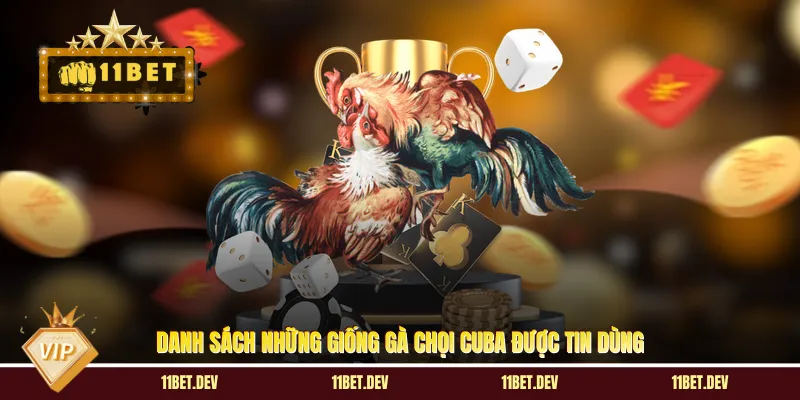 Danh sách những giống gà chọi Cuba được tin dùng