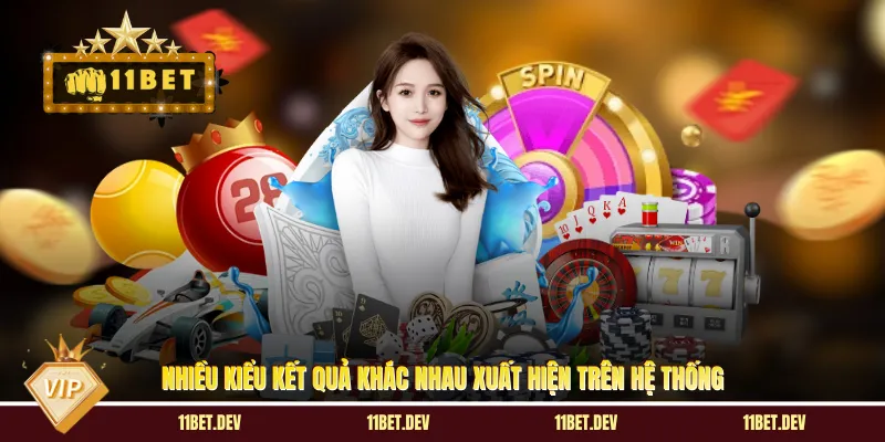 Nhiều kiểu kết quả khác nhau xuất hiện trên hệ thống